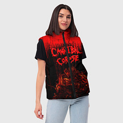 Женский жилет CANNIBAL CORPSE, цвет: 3D-красный — фото 2