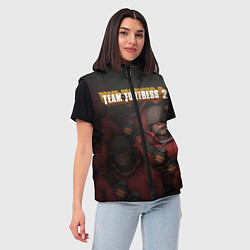 Женский жилет Team Fortress, цвет: 3D-красный — фото 2