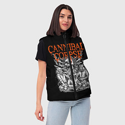 Женский жилет Cannibal Corpse, цвет: 3D-красный — фото 2