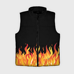 Женский жилет ОГОНЬ И НИЧЕГО ЛИШНЕГО, цвет: 3D-черный