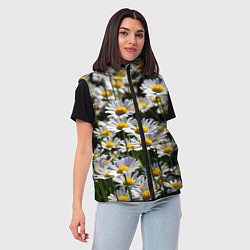 Женский жилет Ромашки, цвет: 3D-красный — фото 2