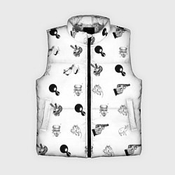Женский жилет Кровосток Паттерн Z, цвет: 3D-светло-серый
