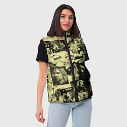 Женский жилет РОК КУМИРЫ, цвет: 3D-черный — фото 2