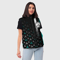 Женский жилет МЕРСЕДЕС AQUA BLACK GRADIENT, цвет: 3D-светло-серый — фото 2