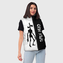 Женский жилет СиреноголовыйSiren Head, цвет: 3D-светло-серый — фото 2