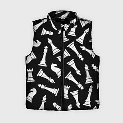 Женский жилет Фигуры, Шахматы, цвет: 3D-черный
