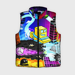Женский жилет Geometry Dash: Art, цвет: 3D-светло-серый