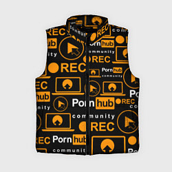 Женский жилет PORNHUB ПОРНХАБ УЗОР