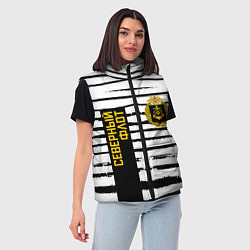 Женский жилет СЕВЕРНЫЙ ФЛОТ ТЕЛЬНЯШКА ВМФ, цвет: 3D-черный — фото 2