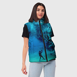 Женский жилет Фото дайвинг, цвет: 3D-черный — фото 2