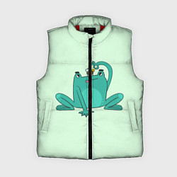 Женский жилет Лягушка и пчелка, цвет: 3D-красный