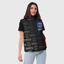 Женский жилет ФК ПСЖ PARIS SAINT GERMAIN, цвет: 3D-черный — фото 2