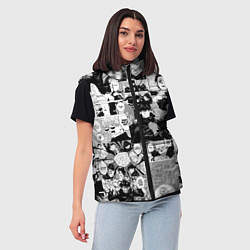 Женский жилет Магическая Битва, цвет: 3D-черный — фото 2