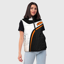 Женский жилет KTM MOTORCYCLES КТМ МОТОЦИКЛ, цвет: 3D-черный — фото 2