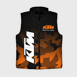 Женский жилет KTM MOTORCYCLES КТМ МОТОЦИКЛ, цвет: 3D-черный