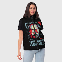 Женский жилет The Dude Abides Лебовски, цвет: 3D-красный — фото 2