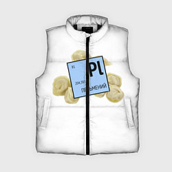 Женский жилет Пельмений, цвет: 3D-черный