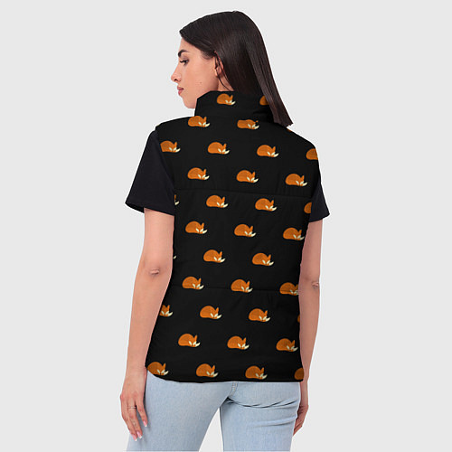 Женский жилет Лисы / 3D-Светло-серый – фото 4