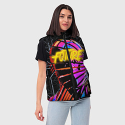 Женский жилет Neon Future, цвет: 3D-красный — фото 2