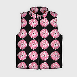 Женский жилет Пончики с маршмеллоу, цвет: 3D-красный