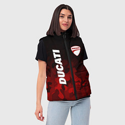 Женский жилет DUCATI ДУКАТИ КАМУФЛЯЖ, цвет: 3D-черный — фото 2