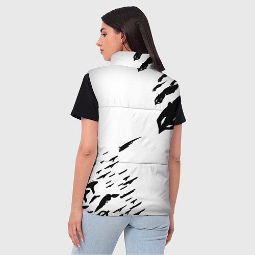 Женский жилет MASS EFFECT ПОСЛЕДНИЙ БОЙ БЕЛ / 3D-Светло-серый – фото 4
