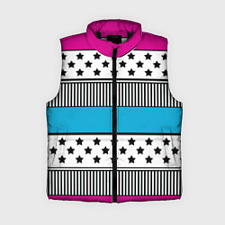 Женский жилет Молодежный современный узор, цвет: 3D-черный