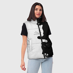 Женский жилет Коты инь янь, цвет: 3D-красный — фото 2