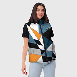 Женский жилет Геометрический узор, цвет: 3D-черный — фото 2