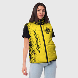 Женский жилет CYBERPUNK 2077 КИБЕРПАНК 2077, цвет: 3D-красный — фото 2