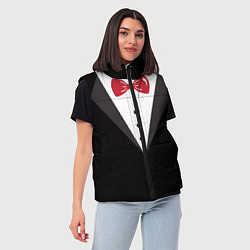 Женский жилет Смокинг, цвет: 3D-черный — фото 2