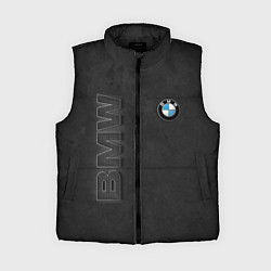 Женский жилет BMW LOGO AND INSCRIPTION, цвет: 3D-черный