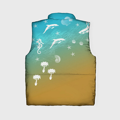 Женский жилет Морское ассорти / 3D-Красный – фото 2