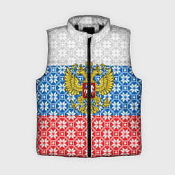 Женский жилет Россия Алатырь, цвет: 3D-черный