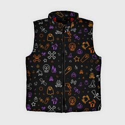 Женский жилет ХЕЛЛОУИН ПАТТЕРН НЕОН HALLOWEEN NEON, цвет: 3D-красный