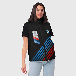 Женский жилет BMW STRIPE, цвет: 3D-красный — фото 2