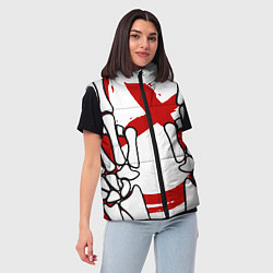 Женский жилет Панк Рок Punk Rock, цвет: 3D-черный — фото 2