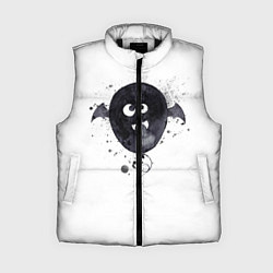 Женский жилет Шарик-летайка белый, полиэстер, цвет: 3D-черный