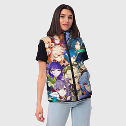 Женский жилет Genshin Impact - персонажи, цвет: 3D-светло-серый — фото 2
