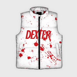 Женский жилет Dexter logo Декстер брызги крови, цвет: 3D-красный