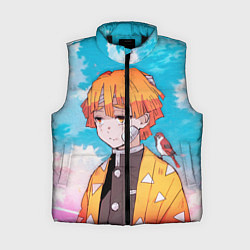 Женский жилет КЛИНОК РАССЕКАЮЩИЙ ДЕМОНОВ, ЗЕНИТЦУ, цвет: 3D-черный