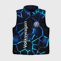 Женский жилет Фольксваген 3D плиты, цвет: 3D-черный