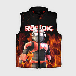 Женский жилет ROBLOX FIRE РОБЛОКС ОГОНЬ ПОЖАРНЫЙ, цвет: 3D-красный