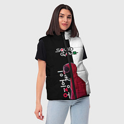 Женский жилет Игра в кальмара SG, цвет: 3D-красный — фото 2