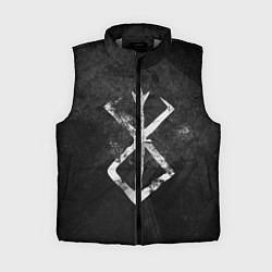 Женский жилет BERSERK LOGO GRUNGE, цвет: 3D-светло-серый