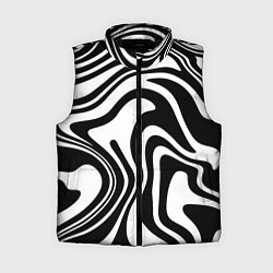 Женский жилет Черно-белые полосы Black and white stripes