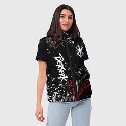 Женский жилет Берсерк Черная маска, цвет: 3D-черный — фото 2