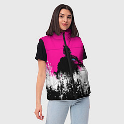 Женский жилет Катана Зеро Самурай Katana Zero Anime, цвет: 3D-светло-серый — фото 2