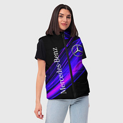 Женский жилет MERCEDES-BENZ МЕРСЕДЕС-БЕНЗ ПУРПУРНЫЙ, цвет: 3D-красный — фото 2