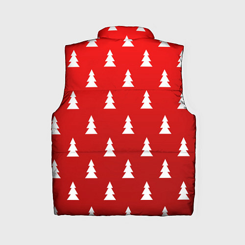 Женский жилет НОВОГОДНИЕ ЁЛКИ 2022 / 3D-Красный – фото 2